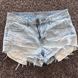 American Eagle Outfitters Women's White-Washed Jean Shorts